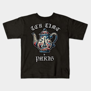 Tea Time in Paris Kids T-Shirt